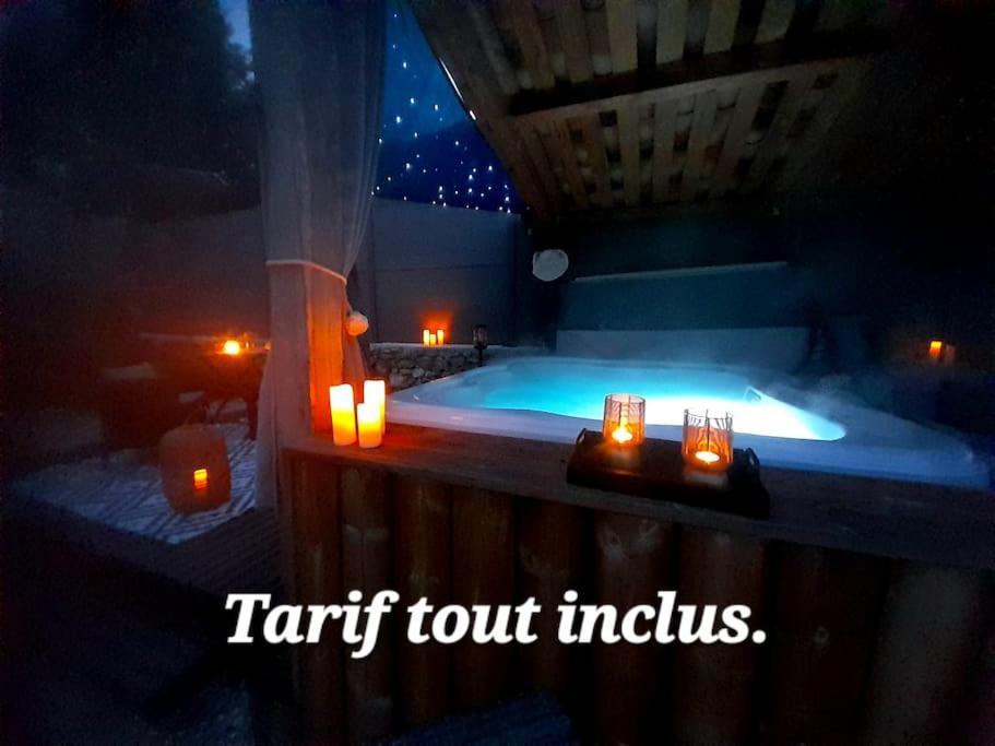 L'Antre Deux Pierres, Romantisme, Jacuzzi Exterieur, Plateau Dinatoire Bouyon 외부 사진